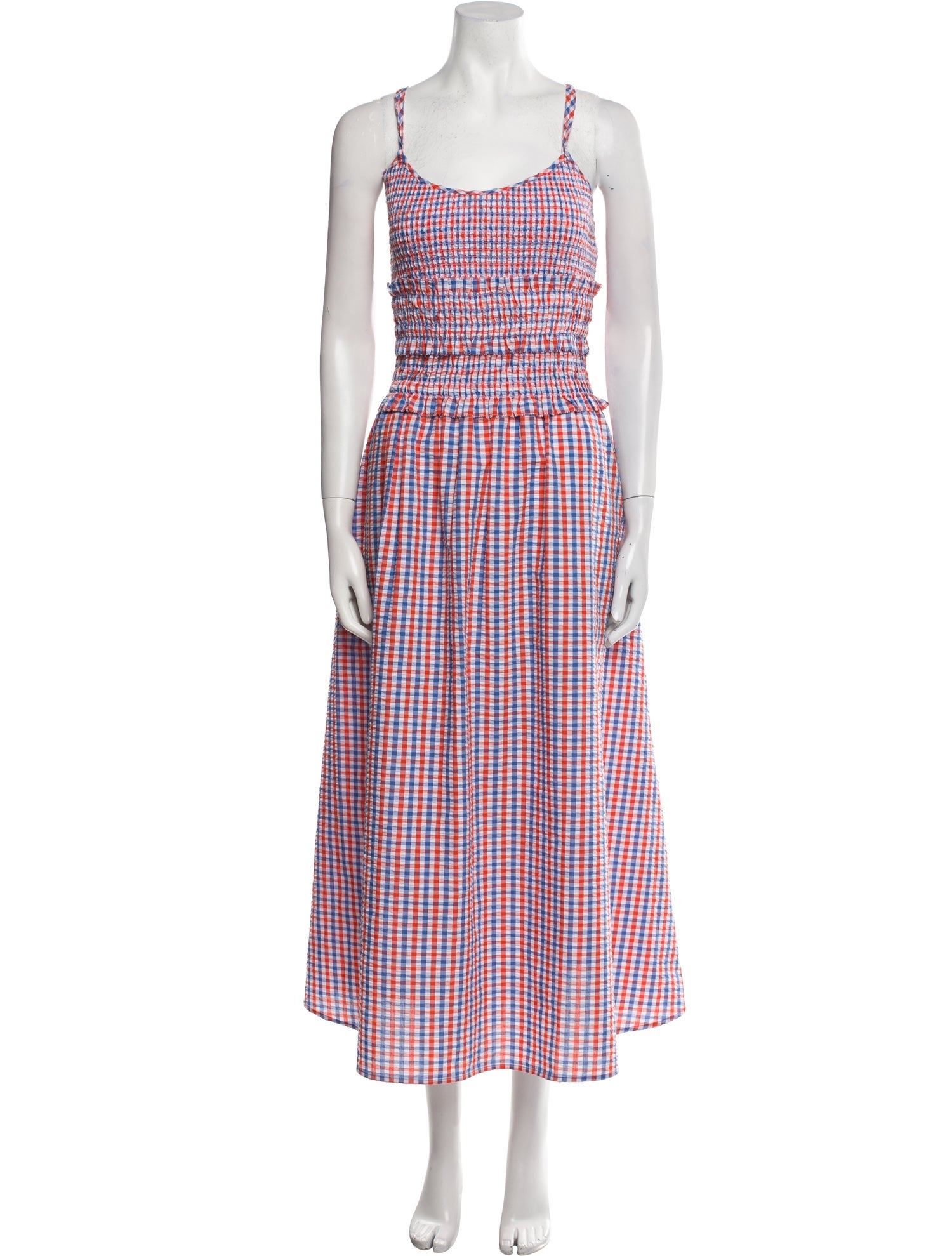 Hunter Bell Plaid Print Long Dress w/ Tags